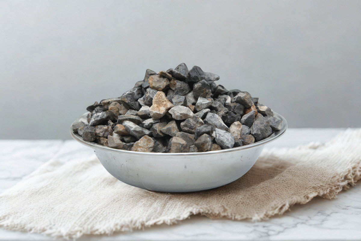 Graded crushed-stone aggregates