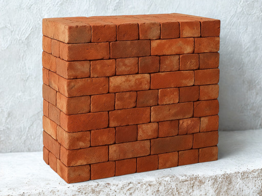 Construction bricks in stock